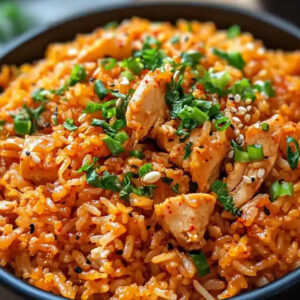 Assorted Fried Rice with Oven Grilled Chicken and Black Green Pepper Sauce