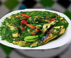 Banku with Ademe (Tuna, Dry Fish, Wele, Crab)