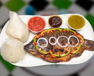 Banku with Grilled Tilapia