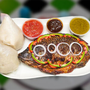 Banku with Grilled Tilapia