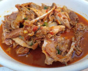 Fufu With Guinea Fowl Light Soup