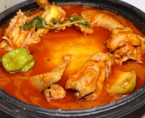 Fufu with Chicken Light Soup