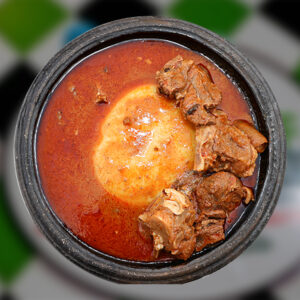 Fufu with Goat Light Soup