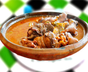 Fufu with Groundnut Soup_(Chicken & Mackrel)