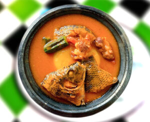 Fufu with Tilapia Light Soup