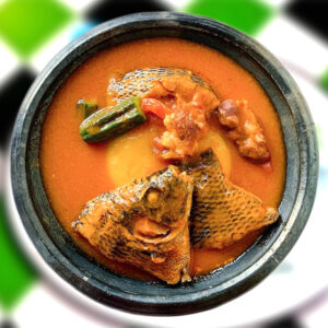 Fufu with Tilapia Light Soup