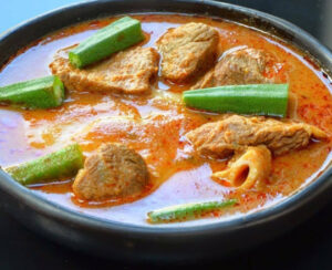 Kokonte With Palmnut Soup (Herring, Tuna, Mackrel)