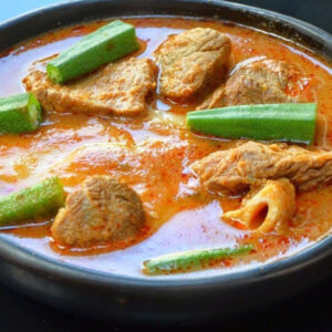 Kokonte With Palmnut Soup (Herring, Tuna, Mackrel)